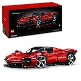 LEGO Technic Ferrari Daytona SP3 Modellauto-Bausatz im Maßstab 1:8, roter Super-Sportwagen, erweitertes Auto-Modell Sammlerstück, Ultimate Car Concept 42143