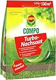 COMPO Turbo Nachsaat - Schnellkeimende Rasensaat - Premium Rasensamen mit Keimsicherheit - 2,6kg für 130 m²