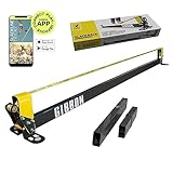 Gibbon SlackRack Classic | Indoor Slackline-System | 2m oder 3m Aufbaulänge | 5cm Breit | Höhe 30cm | Gummierte Füße | Balance-Training & Fitness | Bruchlast 40Kn | Perfekte Freizeitbeschäftigung