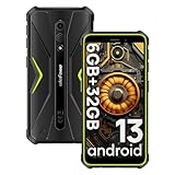 Ulefone Armor X12 Outdoor Handy(2023) Android 13 Go, 6GB+32GB/256GB SD Outdoor Smartphone ohne vertrag, 4860mAh Akku,13MP+8MP 5.45' HD+, IIP68/IP69K 4G Dual SIM NFC GPS