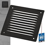 KOTARBAU® Lüftungsgitter 165x165 mm Abluftgitter Einschrauben Lackiert Kamin Belüftung Anthrazit Insektschutzgitter beständig gegen Korrosion