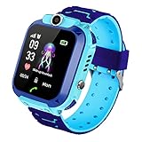 PTHTECHUS Kinder Intelligente Uhr Wasserdicht, Smartwatch LBS Tracker mit Kinder SOS Handy Touchscreen Spiel Kamera Voice Chat Wecker für Jungen Mädchen Student Geschenk