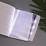 IAKAEUI LED-Taschenbuch-Leuchte, LED-Leseleuchte, Augenschutz-Buch-Nachtlicht für Nachtlesung (Color : Blanco)