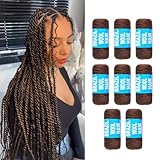 Alaleibaby 100 % brasilianische Wolle, Acrylgarn für afrikanische Zöpfe, senegalesische Twists, Faux Locs/Wraps mit Häkelnadel
