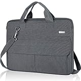 LANDICI 13 13,3 14 Zoll Laptoptasche Laptophülle,Laptop Schultertasche Wasserdicht Notebook Tasche Notebooktasche für 13,3' Macbook Air|Dell XPS,13'/14' Macbook Pro,13,5' Surface Book 3,Grau