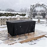 XIANGPEIFBH Wasserdicht Abdeckplane Gartenmöbel 205x170x75/LxWxH Winterfest Wasserdicht 420D Oxford Gewebe für Gartentisch Plane Schutzhülle Loungemöbel Sofa Terrassenmöbel Rechteckig