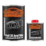 TRISTARcolor 2K High Solid Füller Set/Grundierung für Autolack grau - 1,3 kg Epoxyfüller & Härter