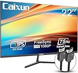 Caixun 22 Zoll Monitor, IPS Business Computer Monitor 75Hz PC Bildschirm, FHD 1080P Monitor mit HDMI VGA Anschlüssen, Eye Comfort Ultra-Thin Screen (inklusive HDMI Kabel) CM22X3