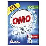 Omo Universal-Waschmittel Pulver, für strahlende Sauberkeit Intensive Leuchtkraft mit Leuchtkraft-Booster 70 WL 1 Stück