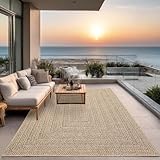 the carpet Kansas - robuster In- und Outdoor Teppich im natürlichen Jute-Look, wetterfest, geeignet für Terrasse und Garten, ca. 80 x 150 cm
