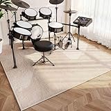 Schlagzeugteppich Schalldicht Drum Teppich rutschfest Trommelteppich Musikinstrumente Bodenmatte Professionelle Schlagzeug Teppich Elektronisches Jazz Schlagzeug Kit für Bass Snare Drum 160 x 140 cm