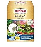 Substral Naturen Bio Netzschwefel Mehltau Pilzfrei, Biologisches Spritzpulver gegen Pilzkrankeiten an Pflanzen, 6x10g, Blau