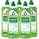 5x Frosch Spülmittel 750 ml mit fettlösenden...