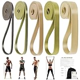 Resistance Bands, Widerstandsbänder mit 5 Widerstandsstufen,Fitnessbänder für Yoga, Pilates,raftraining, Training, Physiotherapie, Widerstandsbänder Krafttraining für Männer und Frauen