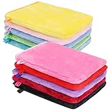 PHOGARY 10 STK Mikrofaser-Waschhandschuhe, Flanell, weicher...