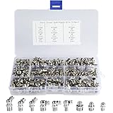 JUSTDOLIFE 115pcs Schmiernippel Sortiment, Hydraulik Zerk Abschmiernippel Fettverschraubung Sortiment Set M6 M8 M10 gerade, Fett Nippel Sortiment für Automobil, Motorrad, LKW, Landwirtschaft