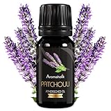 Aromaholik Patchouliöl BIO 100% naturrein – Ätherische Öle für Diffuser & Aroma Diffuser – Zertifiziertes ätherisches Öl aus Indien – Patchouli Essential Oils 10ml für Sauna & Massage