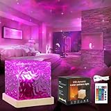 MXTIMWAN LED Sternenhimmel Projektor Kinder, RGB 3D Nordlicht Projektor mit 16 Beleuchtung Effekten, Fernbedienung Aurora projektor, Nachtlicht für Kinder Party Weihnachten