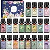 Ätherische Öle für Diffuser, 20 x 10ml Ätherische Öle Set Reines Aromatherapie Duftöl Aroma Öl Geschenkset für Diffusor, Seife, Duftkerzen, SPA - Kleine Geschenke für Frauen, Weihnachten, Geburtstag