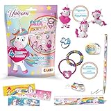 CRAZE SURPRISE BAG UNICORN - Schultüte Einhorn Geschenke für Mädchen , Wundertüte Kinder , Überraschungstüte mit Zubehör