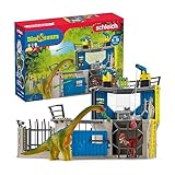 schleich 41462 DINOSAURS Große Dino-Forschungsstation, 72 Teile Spielset mit 2 Dinosaurier Figuren, Forscher Figur und weiteres Zubehör, Dinosaurier Spielzeug für Kinder ab 4 Jahren