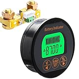 DollaTek 8-80V 100A Batteriestrom Voltmeter LCD-Anzeige Digitaler Tester Monitor für Auto Auto/Motorboot/Wohnwagen etc.