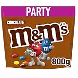 M&M’s Chocolate Großpackung Schokolade, Knackige Schokolinsen mit bunter Zuckerhülle, Party-Mix, 1 x 800 kg