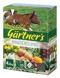 Gärtner's Rinderdung gekörnt, organischer Universal-Dünger mit Langzeitwirkung für alle Gartenkulturen, 4,5 kg