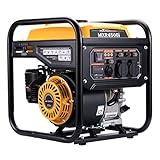 maXpeedingrods 3500W Inverter Stromgenerator Benzin mit zwei 230V Steckdosen Offener Inverter Generator als Notstromaggregat hausversorgung für Garage Werkstatt Baustelle