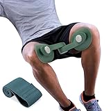 Oberschenkeltrainer 35lb Beckenboden Trainer Damen für Frau Beinpresse Po Trainer für Zuhause MäNner Trainingsgerät FitnessgeräTe SportgeräTe Zuhause Beckenbodenmuskeltrainer GesäßTrainer (Tintengrün)