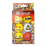 Emoji Erwachsene 6er Set Neuartige Fun Golfbälle, Multicoloured, 6