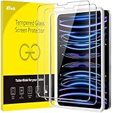 JETech Schutzfolie für iPad Pro 12,9 Zoll (Modell 2022/2021/2020/2018, 6./5./4./3. Generation) mit Einfaches Installationswerkzeug, Panzer Schutz Glas Folie Displayschutz, HD Klar, 2 Stück