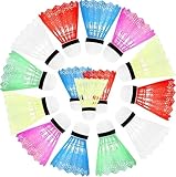 16 Stück Badminton Bälle aus Nylon – Hochwertige Federbälle für Indoor & Outdoor, Ideal für Training, Freizeit & Anfänger – Langlebige Shuttlecocks für Sport & Spiel