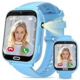 Ignovate Smartwatch Kinder, 4G Kinder Smartwatch Uhr mit GPS, LBS Tracker, Telefon, Videoanrufen, Voice Chat, SOS, Spiele, Wecker, Schulmodus, Taschenlampe, Smart Watch für Jungen Mädchen 4-16 Jahre
