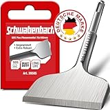 SCHWABENBACH ® Fliesenmeißel SDS Plus 75 x 165mm - Abgewinkelt 30° - Ideal zum Abtragen von Verputz - Fliesen entfernen - Flachmeißel - Mauer schnell Abstemmen mit Bohrhammer (kein SDS MAX)