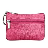 BDUREF Geldbörse Geldbeutel Brieftasche Herren/Dame Portmonee Portemonnaie Wallet Hochwertige Portemonnaie Klein Geldbörse Zipper Brieftasche Münzfach Geldbeutel Fächern mit (Hot Pink, One Size)