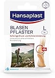 Hansaplast SOS Blasenpflaster groß (1 x 5 Stück), transparente Pflaster für sofortige Linderung von Druckschmerzen, Blasenpflaster für Ferse und Ballen