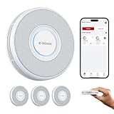 X-Sense Intelligenter WLAN-Rauchmelder mit Sprachalarmsystem und 17 Standorten, Feuermelder, Rauchwarnmelder, nur 33 mm dünn, XS0B-iR, 3 Stück