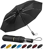 TechRise Regenschirm Taschenschirm Sturmfest Groß -10...