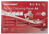 transotype Perfect Colouring Paper, Markerpapier DIN A4, 250 g/qm, 50 Blatt, für Farbverläufe, Manga-Zeichnungen, Card-Making und Scrapbooking, geeignet für Laserdrucker