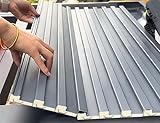 welldachplatten Metalldachpaneele, 1 1,1 1,2 1,3 1,4 1,5 1,6 1,7 1,8 1,9 2 M Lange Aluminium-Deckenpaneele, Blechdach Mit Polycarbonatfüllung Und Schrauben, 10, 20, 30 Packungen(10pcs-l 2m/78.7in)