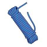 NorthPada 10 mm 30 Meter Nylon Statisches Felskletterseil Höhlenerkundungsseil Abseilseil Rettungsseil Boot-Seil Anker-Dock-Leinen Baum-Zugseil Hebezeug-Abspannleine Blau