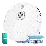 Tesvor S8Pro Saugroboter mit Wischfunktion -8000Pa Staubsauger Roboter 3in1 Roboterstaubsauger+LiDAR-Navigation+240 Min Laufzeit,APP/Alexa Steuerung,ideal für Haustierhaare,Teppiche,Hartböden.