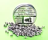 500 SCHUSS OAKWOOD SPITZ DIABOLOS- LUFTGEWEHRKUGELN - 4,5MM - Made for Germany DRUCKLUFTWAFFEN IM KAL: 4,5 DIABOLO GEEIGNET