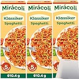 usy Bundle für Miracoli Spaghetti mit Tomatensauce Klassiker 5 Port. Packung 3er Pack (3x610,4g) + usy Block