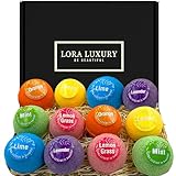 Badebomben Geschenk Set 12er Pack – 12 Sprudelbäder mit...
