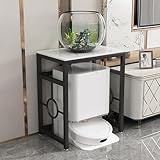 Roboter-Staubsaugerschrank – Akzent-Beistelltisch für einfachen Wasserwechsel, ideal für Wohnzimmer, Schlafzimmer und Küche