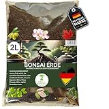 GENKI BONSAI Erde 2L Hausmischung - Premium Substrat für Zimmerbonsai wie Ficus & Ulme - ideal für Balkon, Fensterbank & Wohnzimmer - luftige Bonsai-Erde gegen Staunässe & Wurzelfäule