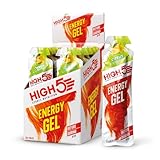 HIGH5 Energy Gel, Energie-Gel im schnell zu öffnenden Portionsbeutel, mit natürlichem Fruchtsaft | Zitrus | Multipack 20 x 40g