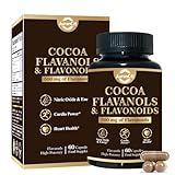 Kakao Flavanole & Flavonoide, 500 mg Flavonoide, 60 Kapseln, Nahrungsergänzungsmittel